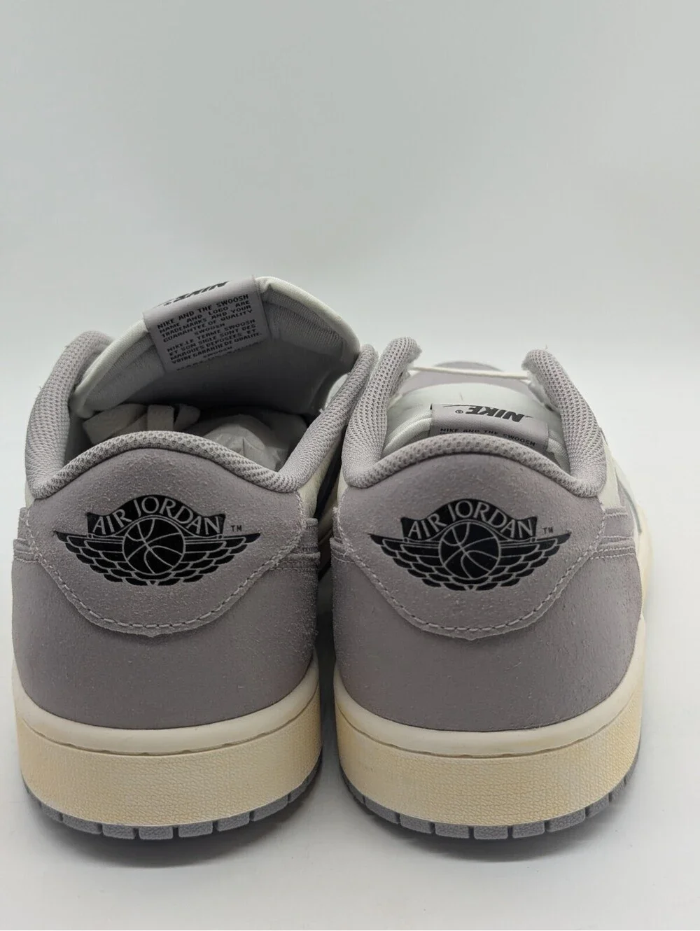 Air Jordan 1 Low Retro OG Atmosphere Grey White CZ0790-101 Mens Size 12 Nike New